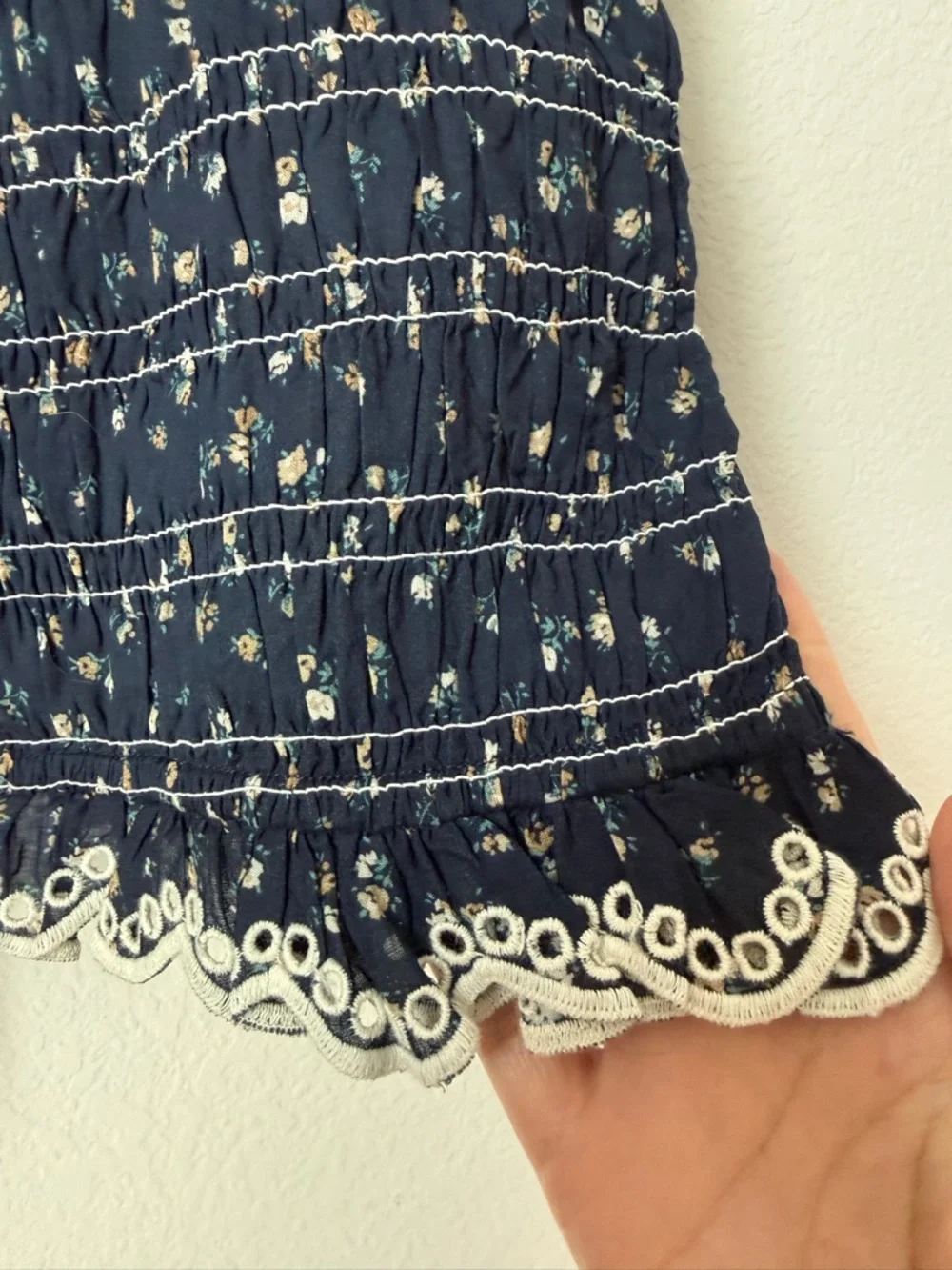Sezane Liorane Blouse in Marine Floral Print - Picture 6 of 6